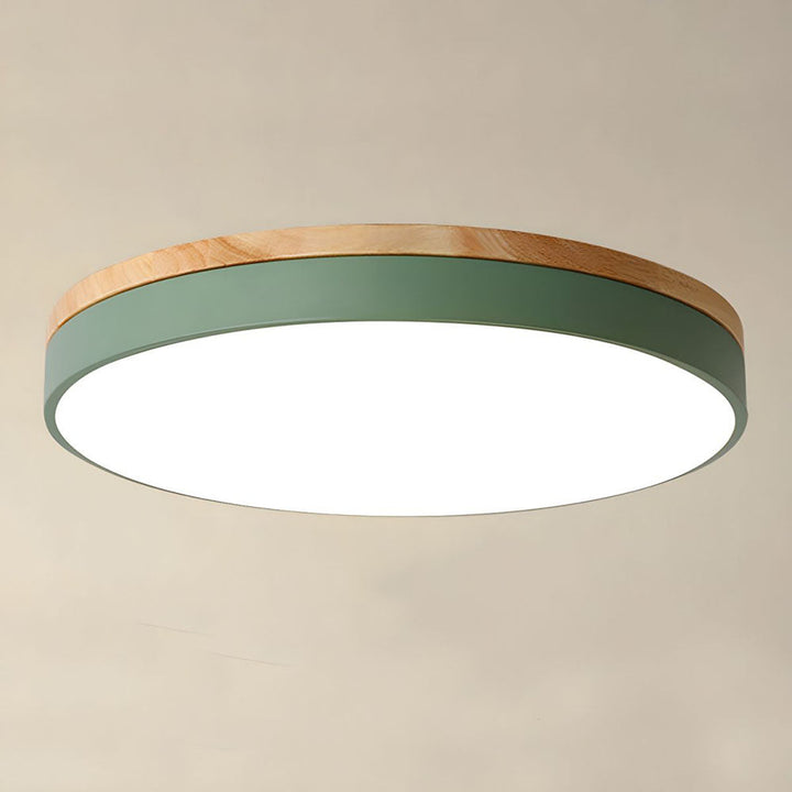 BowLift | Ceiling Light Modern Wood LED Flush Fitting
