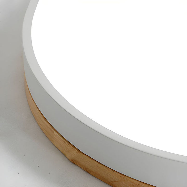 BowLift | Ceiling Light Modern Wood LED Flush Fitting
