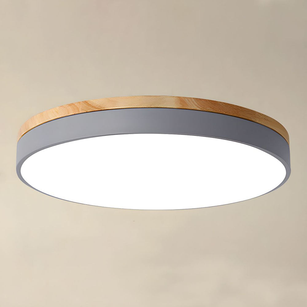 BowLift | Ceiling Light Modern Wood LED Flush Fitting