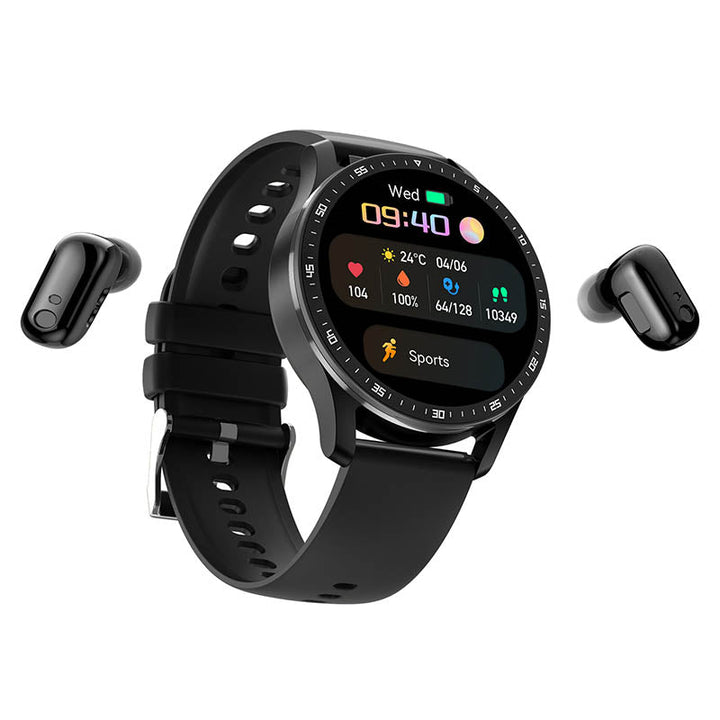 SmartLink Watch – Innovative Smartwatch with Wireless Earbuds Bowlift