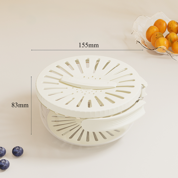 BowLift | Foldable Quick-Drain Basket with Rotating Lid