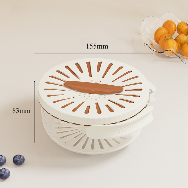 BowLift | Foldable Quick-Drain Basket with Rotating Lid
