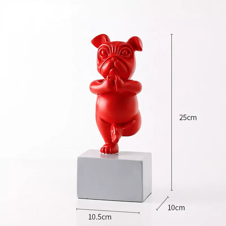 HappyPup Bulldog Sculptures - Playful Interior Decoration for Home Bowlift