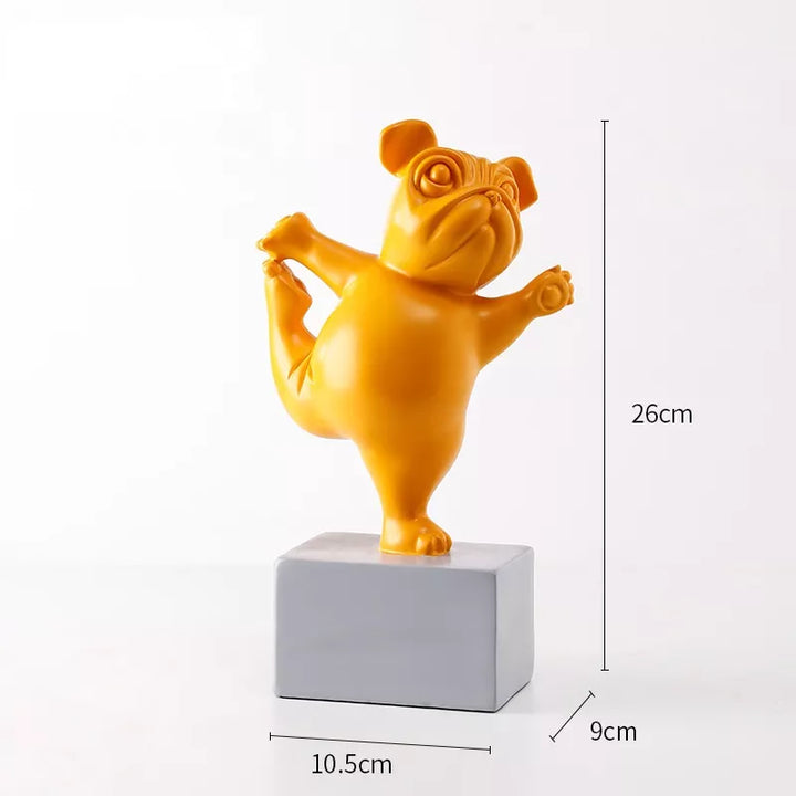 HappyPup Bulldog Sculptures - Playful Interior Decoration for Home Bowlift