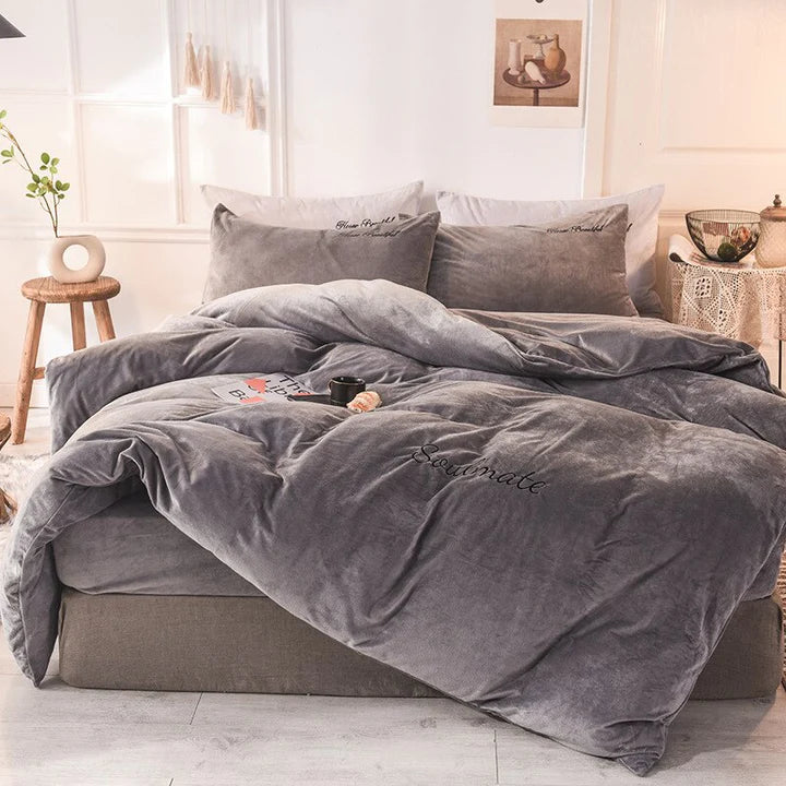 BowLift | SilkCloud Duvet Cover - Cozy Fleece Duvet Cover for Unmatched Sleeping Experience