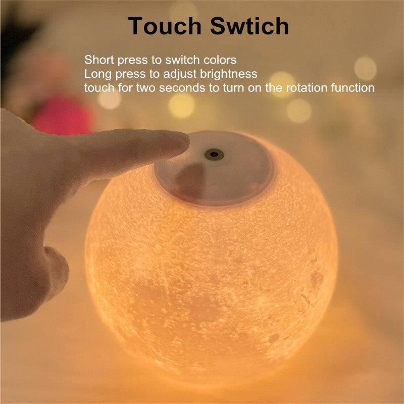 BowLift | Levitating Illusion Color Option Rotating Magnetic Moon Lamp