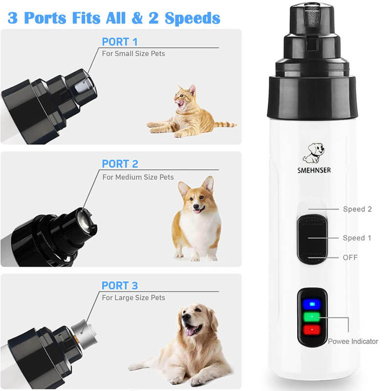 BowLift | Electric Dog Claw Nail Trimmer Grinder Clipper for Dogs and Cats