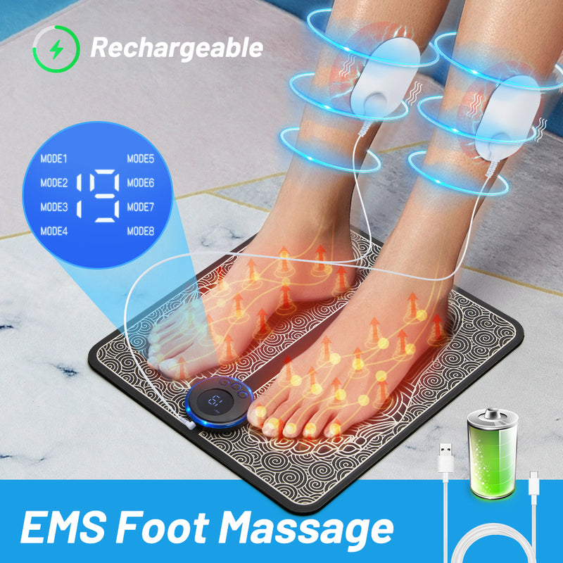 BowLift | Best Foot Neck Legs EMS Reflexology Massager for Circulation Booster