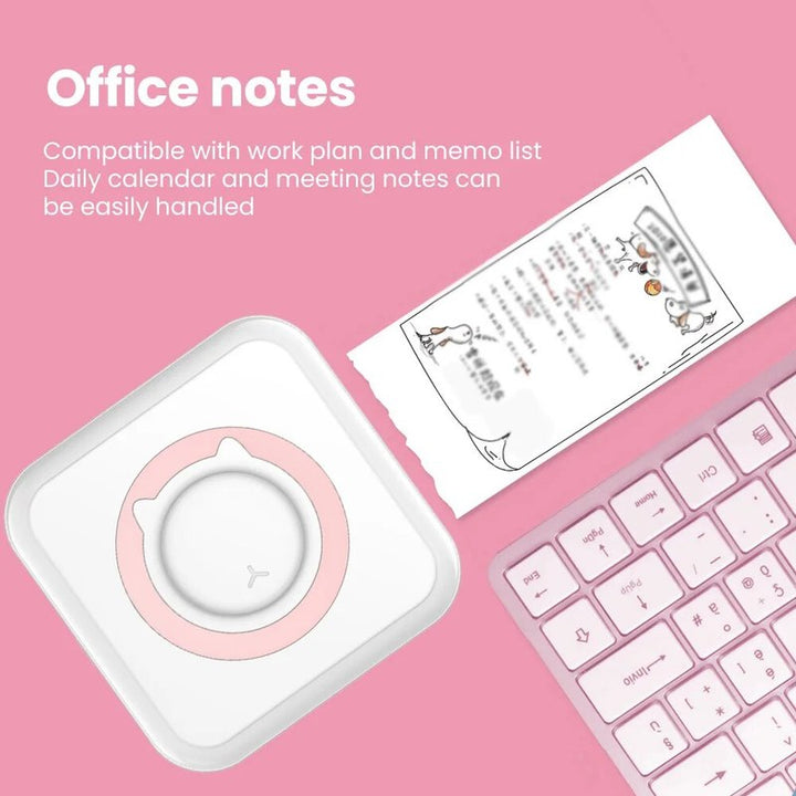 BowLift | Mini Portable Mobile Phone to Photo Printer Instant Small Sticker Emoji Picture Thermal Bluetooth Connection