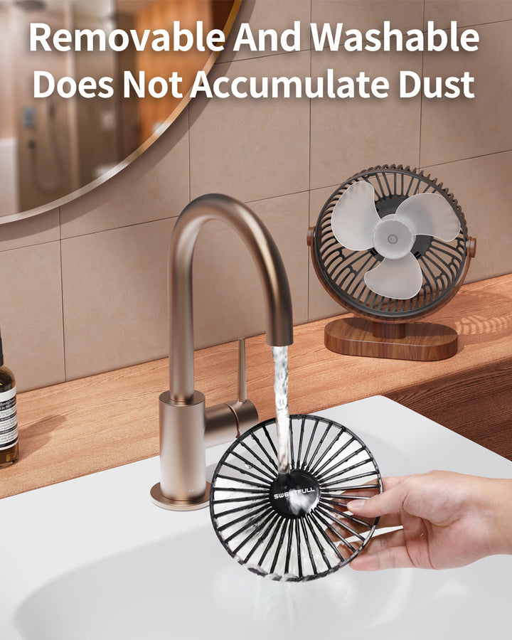 6.5 Inch USB Small Desk Fan for Home Office Car Outdoor Travel | Bowlift