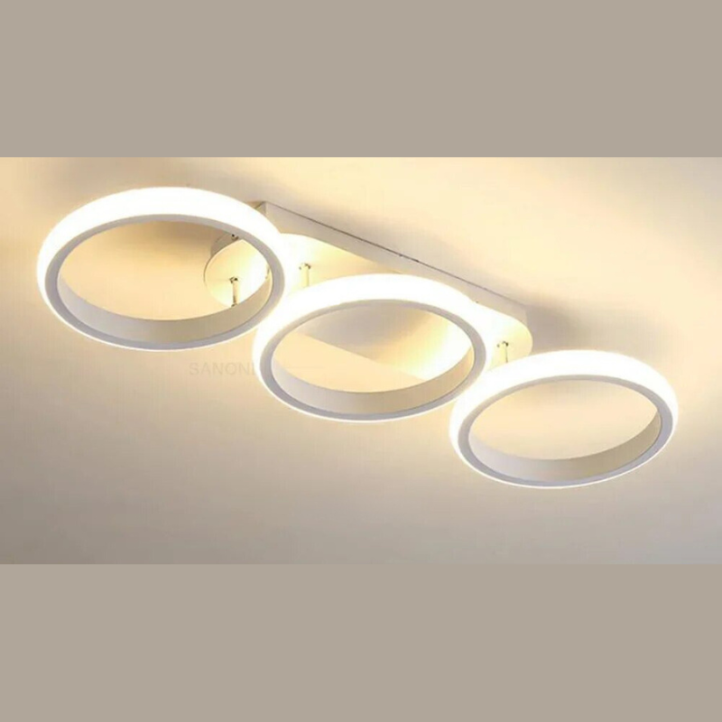 Modern LED Ring Chandelier – Minimalist Ceiling Light for Living Room and Dining Area | Bowlift