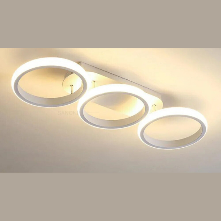 Modern LED Ring Chandelier – Minimalist Ceiling Light for Living Room and Dining Area | Bowlift