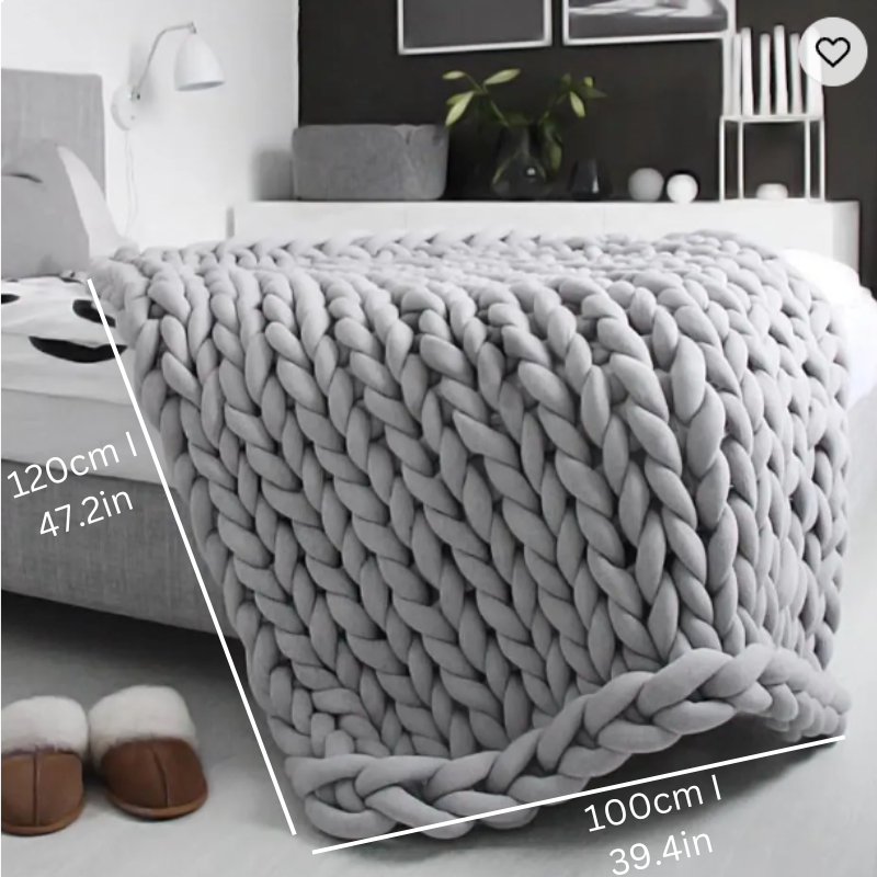 BowLift | Weighted Organic Cotton Blanket | Breathable, Machine Washable & Ideal for Year-Round Comfort