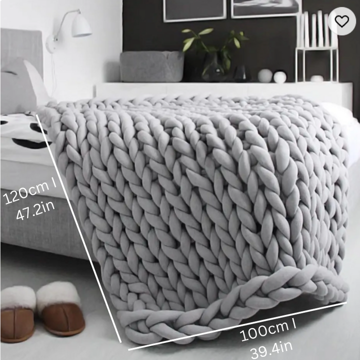 BowLift | Weighted Organic Cotton Blanket | Breathable, Machine Washable & Ideal for Year-Round Comfort