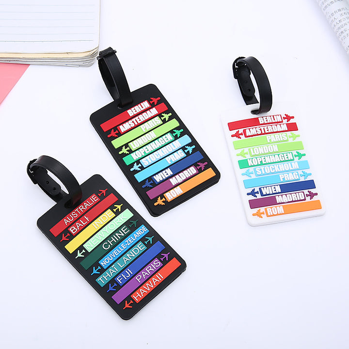 Unisex World City-Themed Luggage Identifier Bowlift
