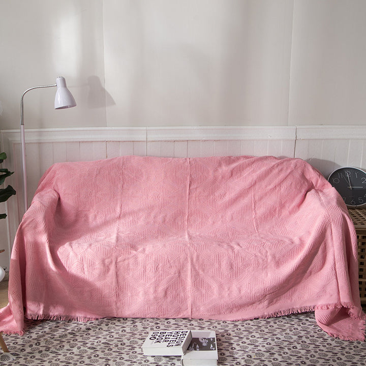 Textured Woven Throw Blanket