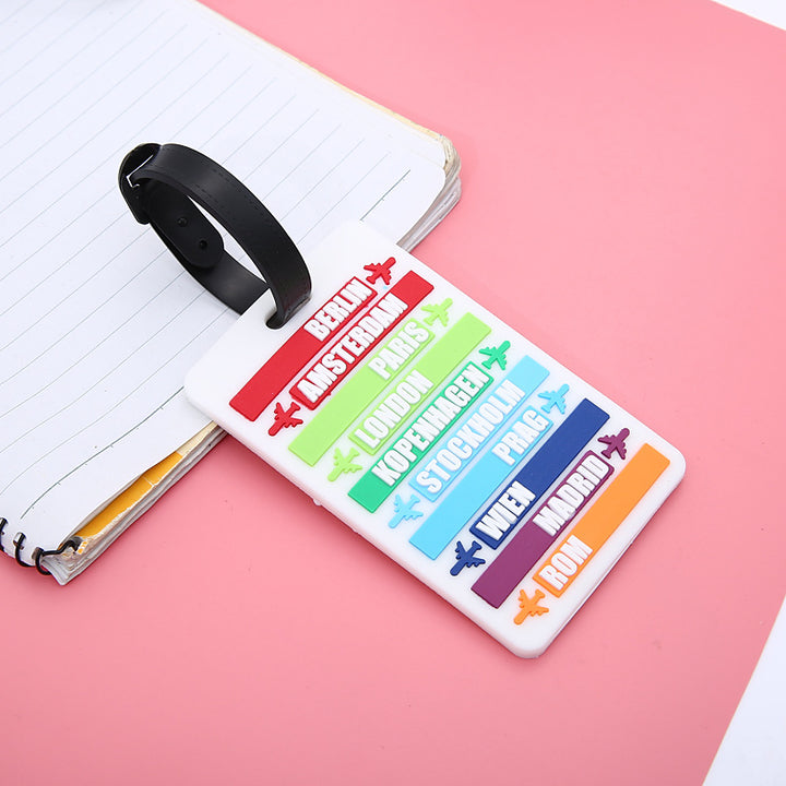 Unisex World City-Themed Luggage Identifier Bowlift