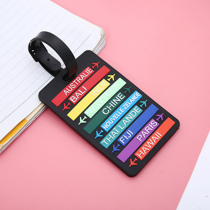 Unisex World City-Themed Luggage Identifier Bowlift