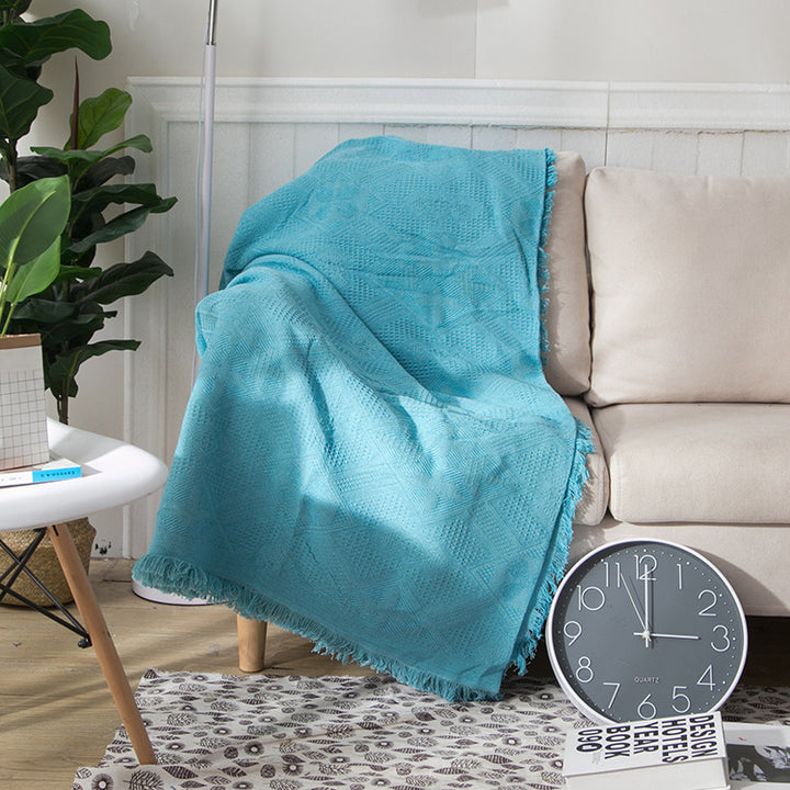 Bohemian Patterned Woven Throw Blanket