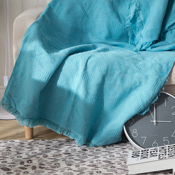 Bohemian Patterned Woven Throw Blanket