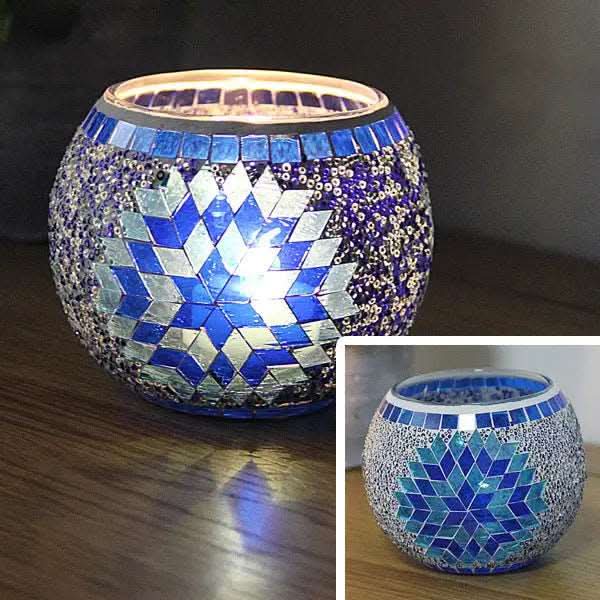 BowLift | Mosaic Glass Candle Holder for Home Decor