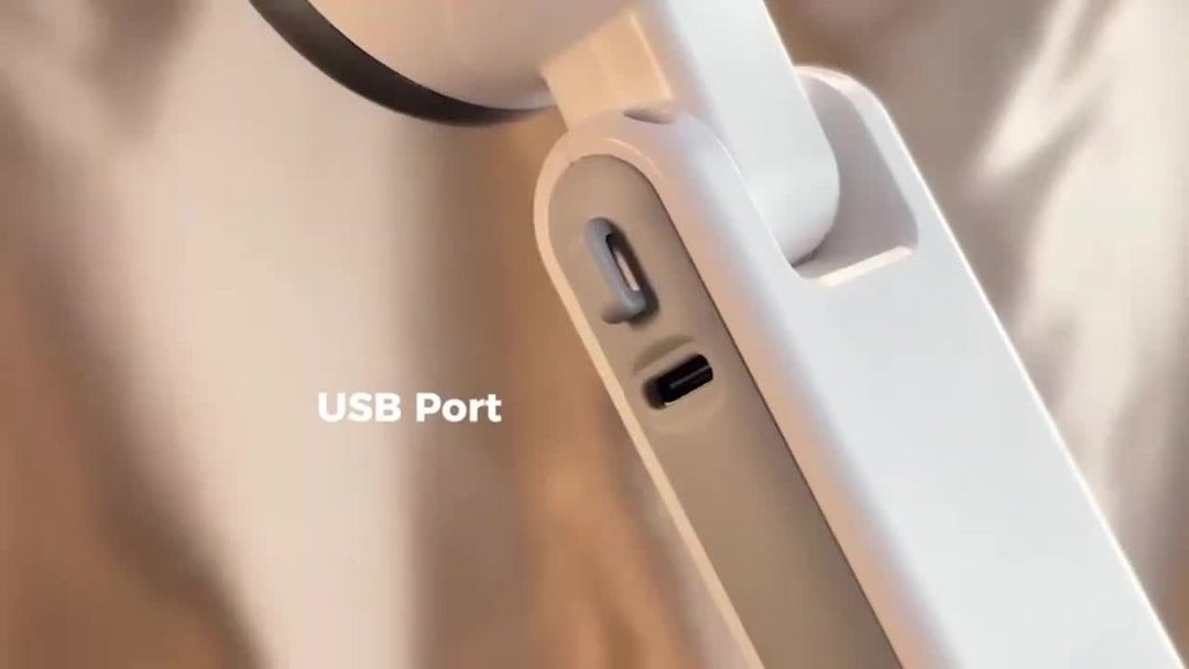 USB rechargeable handheld fan with 5 speeds | Bowlift