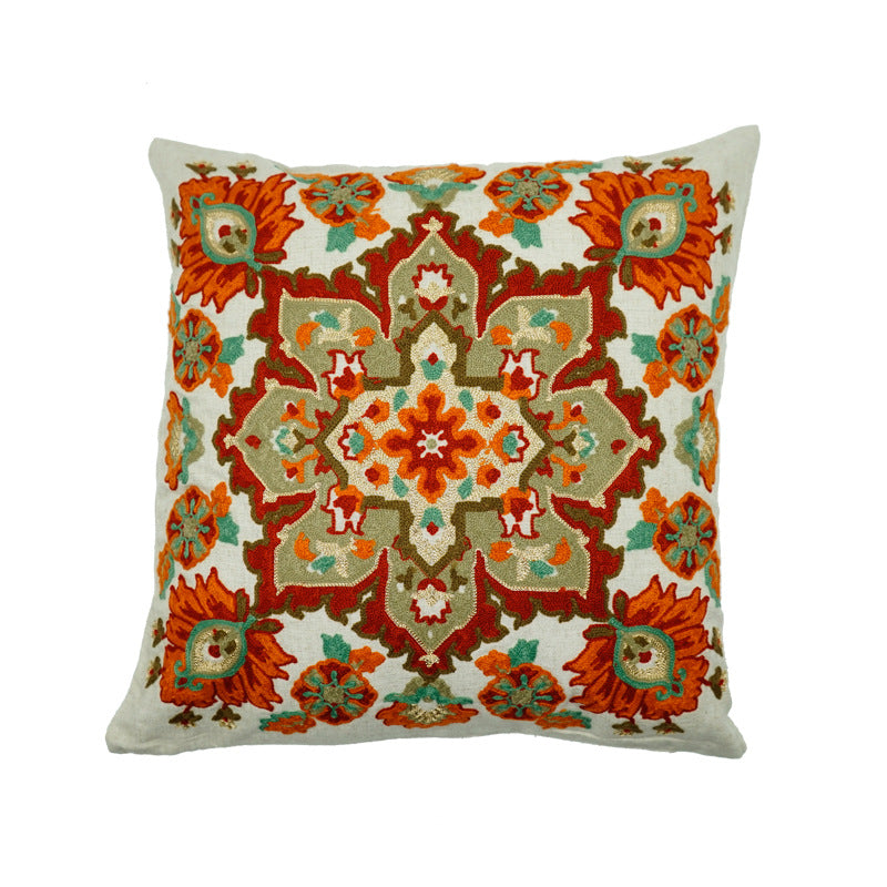 Handcrafted Embroidered Decorative Pillow