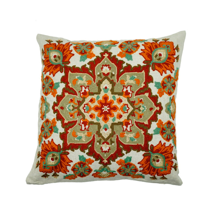Handcrafted Embroidered Decorative Pillow