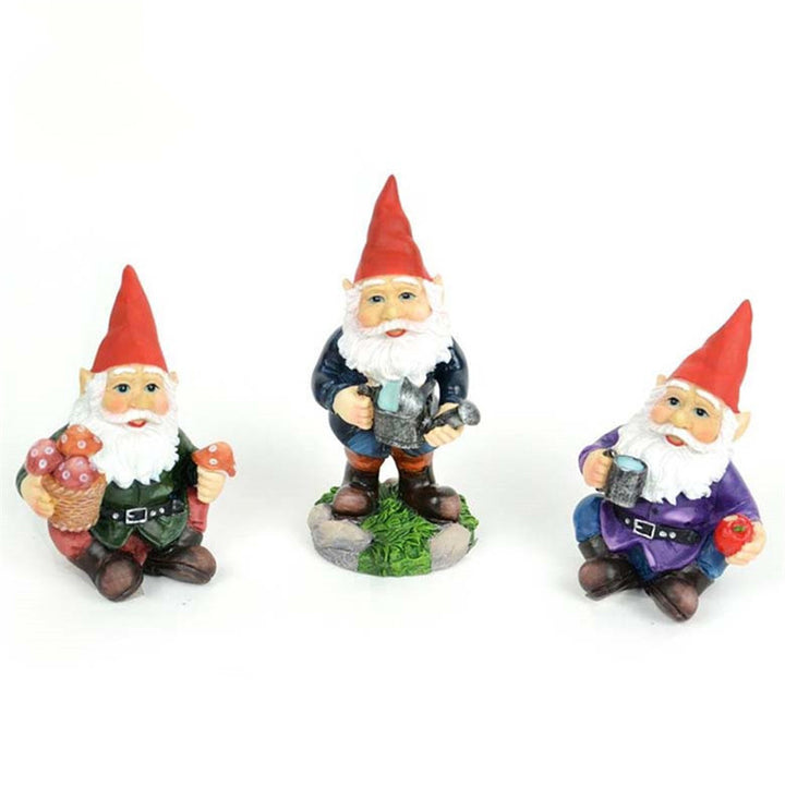 Whimsical Gnome Figurine Set
