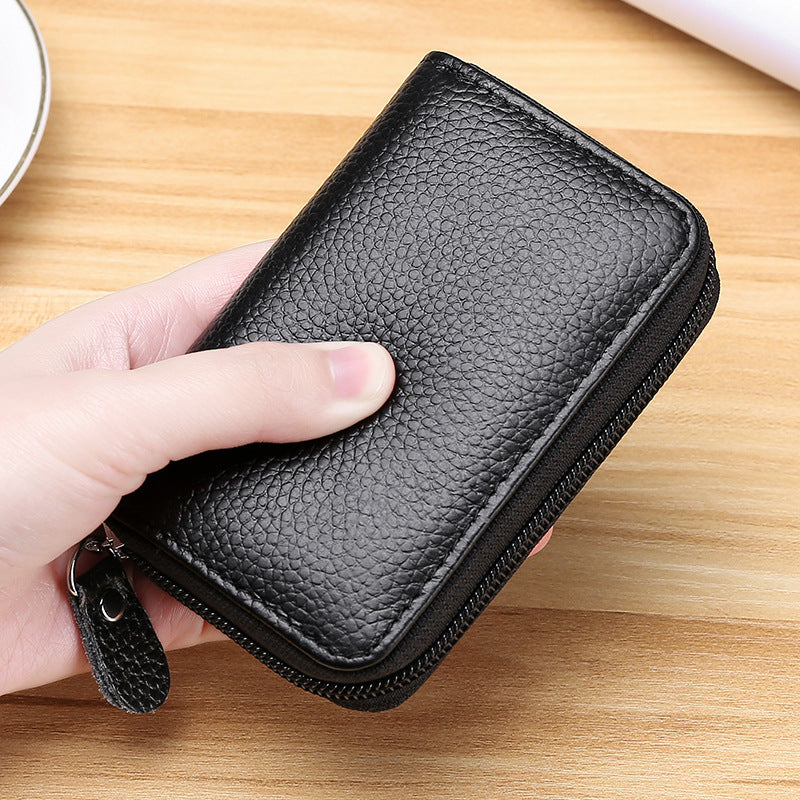 Premium Leather Zippered Coin Purse