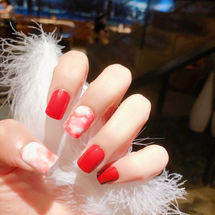 Artistic Marble Effect Press-On Nails