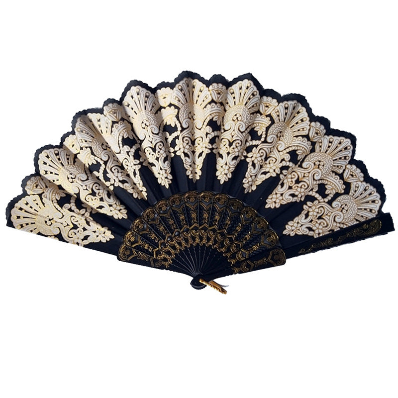 Women's fan with exquisite filigree ornamentation Bowlift