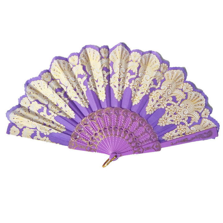 Ladies' elegant hand fan with intricate decorations Bowlift