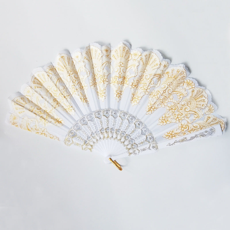 Women's fan with exquisite and artistic decorations Bowlift