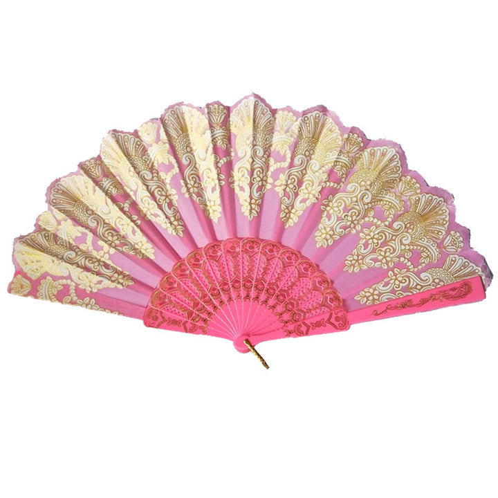 Ladies' elegant hand fan with intricate decorations Bowlift