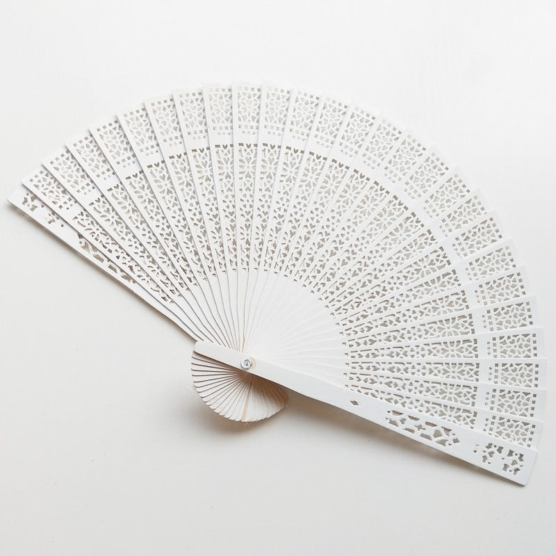 Women's fan made of high-quality filigree plastic with exquisite pattern design Bowlift