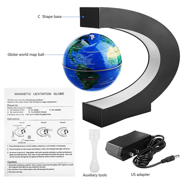 BowLift | Magnetic Floating Globe With LED Light
