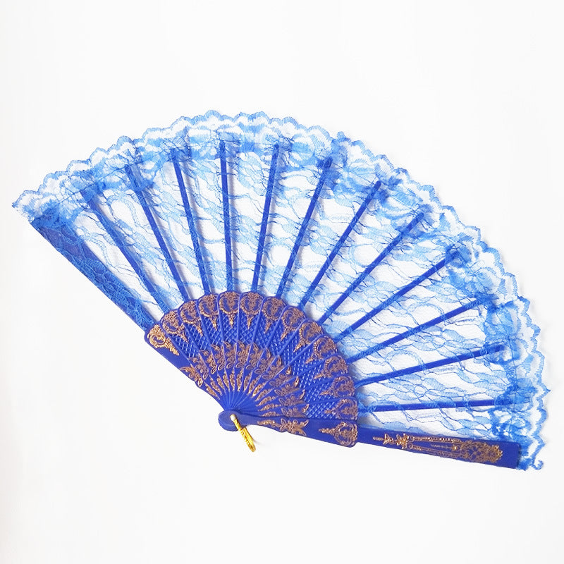 Ladies lace fan with ornate decorations Bowlift