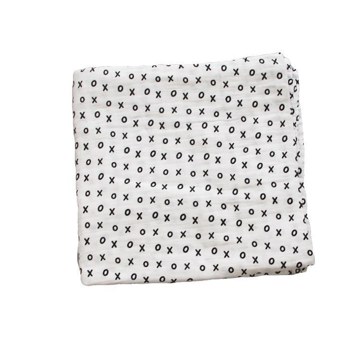 Cute Patterned Muslin Swaddle Blanket Bowlift