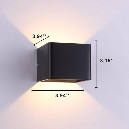 Modern LED Mini Square Wall Lamp | Aluminum | Multifunctional Lighting for Living Room & Bedroom | Bowlift
