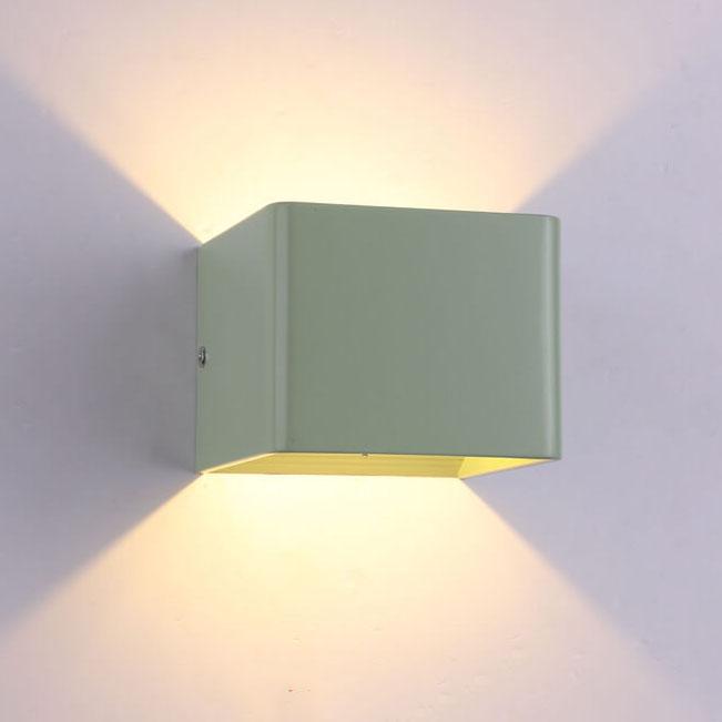 Modern LED Mini Square Wall Lamp | Aluminum | Multifunctional Lighting for Living Room & Bedroom | Bowlift
