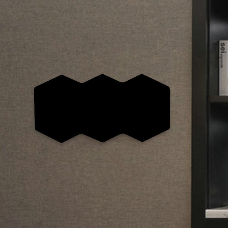 BowLift | Modern 2/3/4-Light LED Ceiling Light Black Hexagon Wall-Mounted Light with Aluminum Shade, RGB Colors Light