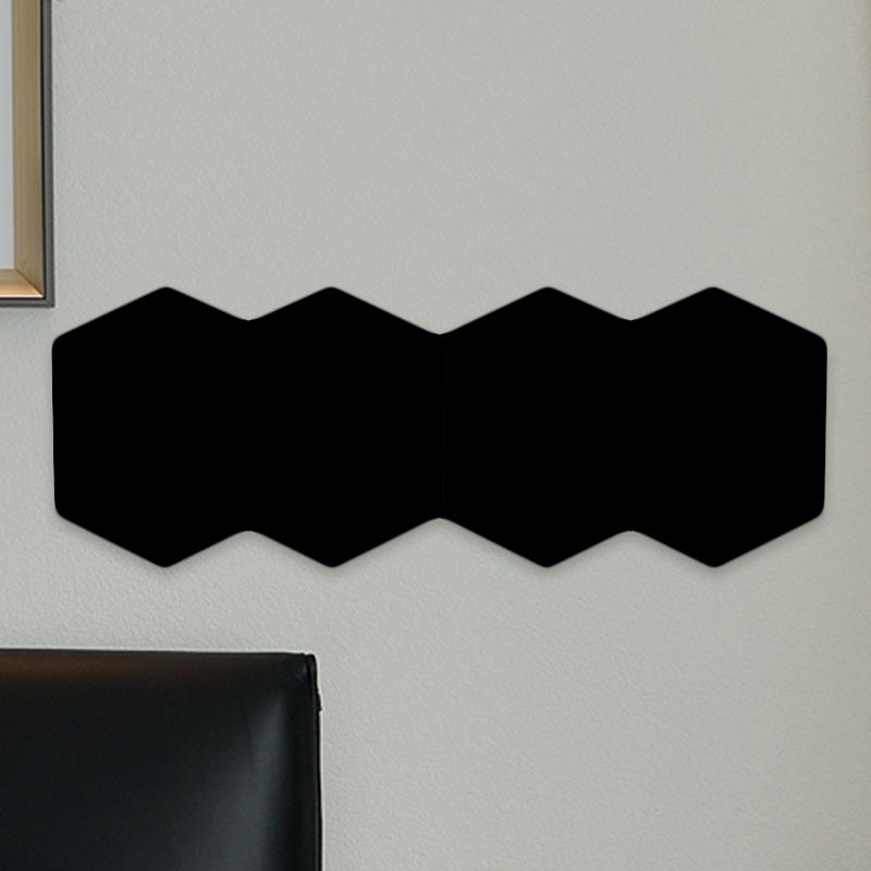 BowLift | Modern 2/3/4-Light LED Ceiling Light Black Hexagon Wall-Mounted Light with Aluminum Shade, RGB Colors Light