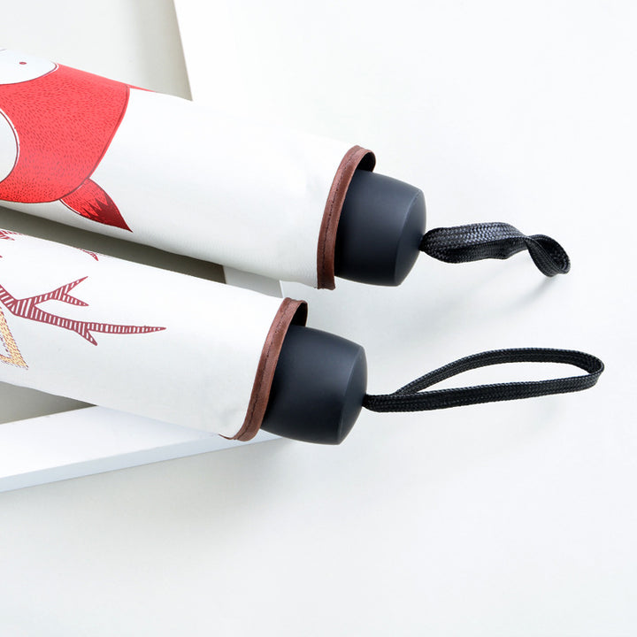 Women Compact Folding Umbrella with Cute Design Bowlift