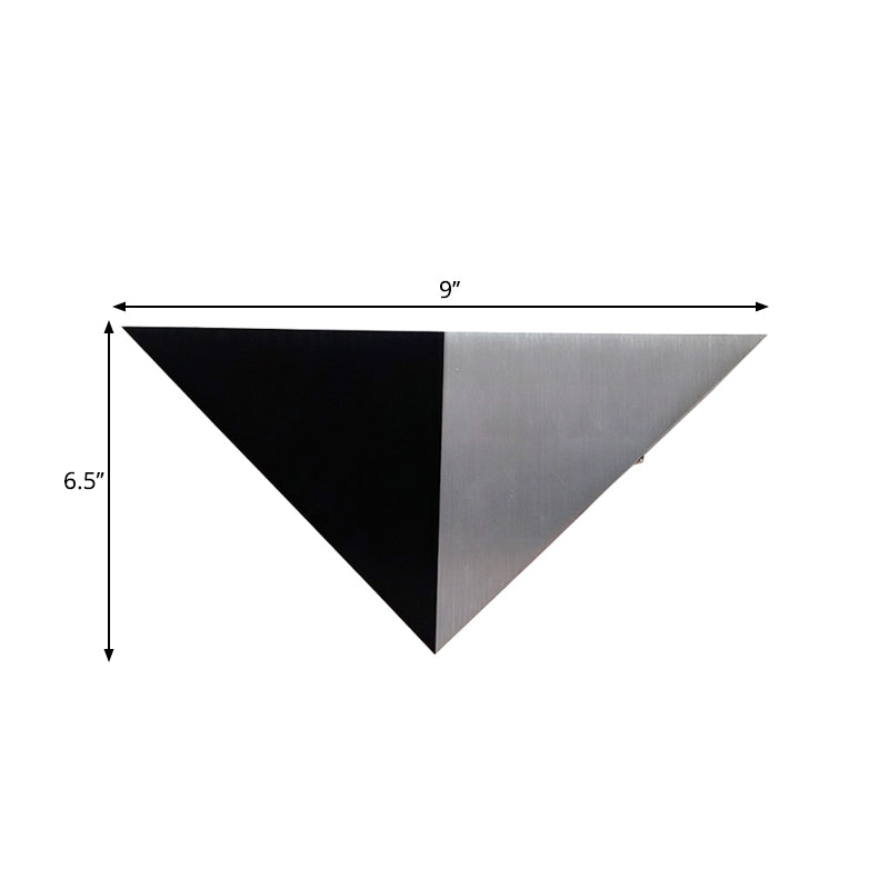BowLift | Minimalism Pyramid Wall Light Kit Metal Party RGB LED Wall Mounted Light in Black and Silver