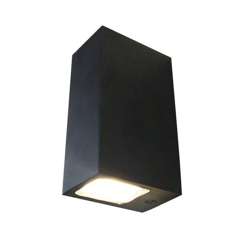 BowLift | Minimalistic LED 2-sided Wall Lamp Black Rectangular Wall Lighting with Metal Shade, Blue/Purple/Yellow Light