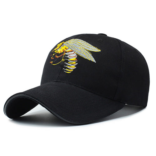 Men's Embroidered Insect Design Baseball Cap Bowlift