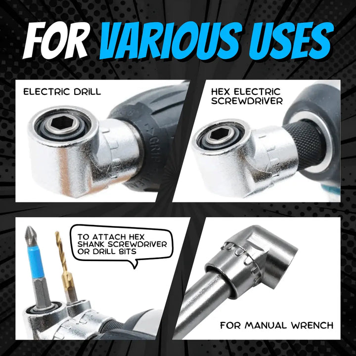 BowLift | 105° Zinc Alloy Angle Drill Adapter