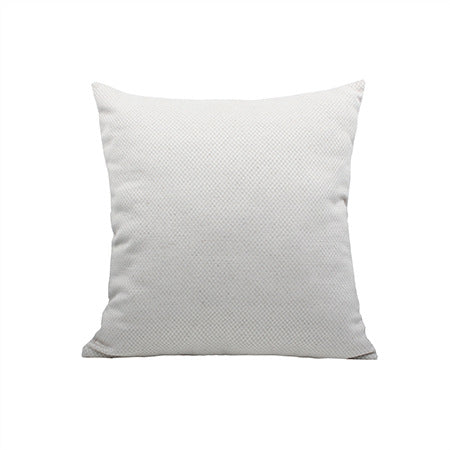 Square decorative pillow cover with micro-structured dot binding and concealed zipper Bowlift