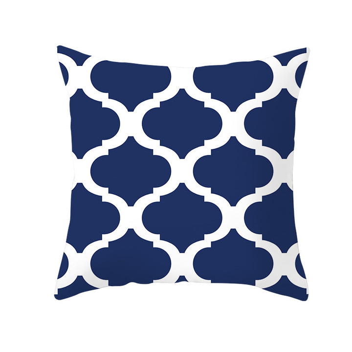 Decorative Tile-Pattern Throw Pillow Cover